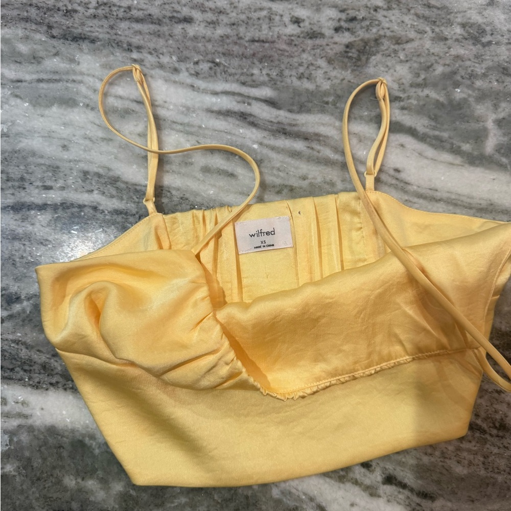 Aritzia wilfred sonnet camisole size XS yellow - Picture 4 of 5